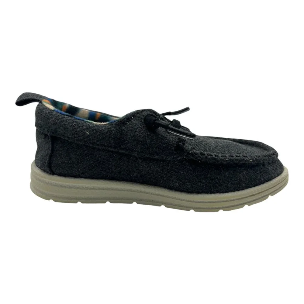 Toddler Boys Casual Moccasin Slip On Shoes Size 6 Gray Comfort Loafers